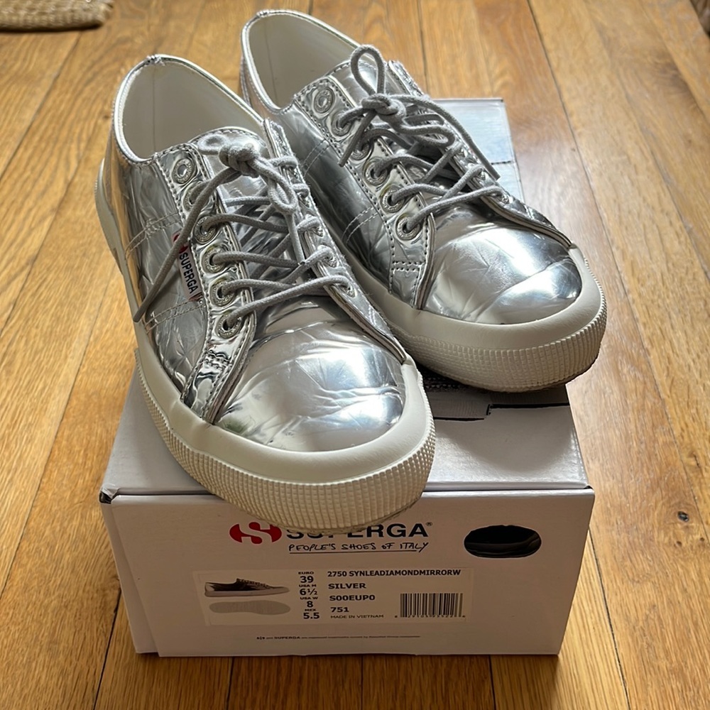 Silver Superga Sneakers